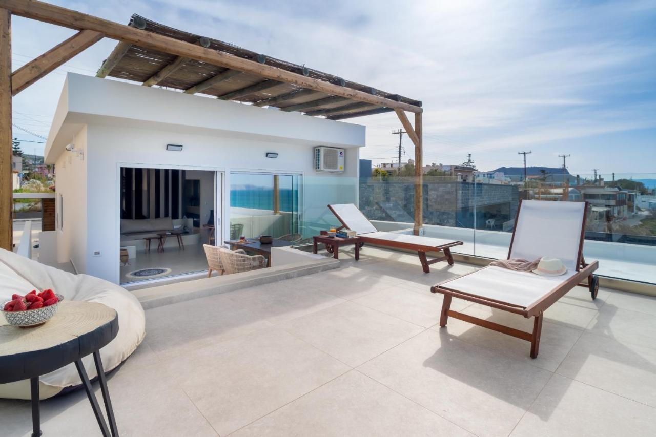 Wave, An Idyllic Seafront Suite By Nirousuites Kokkini Hani Eksteriør bilde